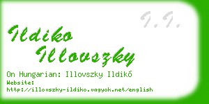 ildiko illovszky business card